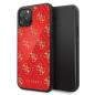Preview: GUESS 4G Double Layer Glitter Hard Case Hülle für iPhone 11 Rot