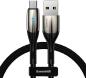 Mobile Preview: Baseus QC3.0 Intelligentes Ladekabel Datenkabel USB Typ-C 3A 1m LED schwarz