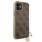 Preview: Guess Luxus Schutzhülle Back Case iPhone 12 mini 4G Charms Collection braun