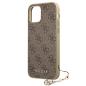 Preview: Guess Luxus Schutzhülle Back Case iPhone 12 mini 4G Charms Collection braun