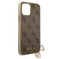Preview: Guess Luxus Schutzhülle Back Case iPhone 12 mini 4G Charms Collection braun