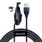 Preview: Baseus Colorful USB / Lightning Kabel mit Saugnapf für Spieler 1.5A 2m schwarz