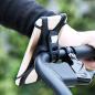 Preview: Baseus Miracle Silikon Fahrrad Handyhalterung für 4-5,5" Telefon schwarz