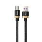 Preview: Baseus Purple Gold USB / USB-C Ladekabel Datenkabel SuperCharge 40W 1m/2m schwarz