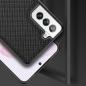 Preview: Dux Ducis Fino Schutzhülle Hülle Nylon überzogen für Samsung Galaxy S22 schwarz