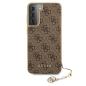 Preview: Guess 4G Charms Collection Back Case Luxus Schutzhülle S21 G991 braun