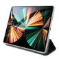Preview: Guess 4G Kollektion Luxus Schutzhülle Buchcover für iPad 12.9" 2021 grau/schwarz
