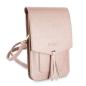 Preview: Guess Stilvolle Luxus Handtasche Tasche mit Innentaschen Fächer Pink Saffiano