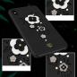 Preview: Kingxbar Petal Schutzhülle mit original Swarovski-Kristallen für iPhone XS/X schwarz