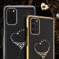 Preview: Kingxbar Wish Schutzhülle original Swarovski-Kristalle Samsung Galaxy S20+ silber gold