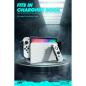 Preview: SUPCASE UB Pro Robuste Luxus Schutzhülle für Nintendo Switch OLED Frost schwarz, transparent