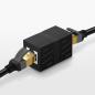 Preview: Ugreen Network Connector Ethernet RJ45 10 Gbit/s Netzwerkkabelverbinder schwarz