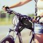 Preview: Fahrradtasche Rahmentasche Halterung für Smartphone 6,5 Zoll max 1,5L schwarz