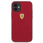 Preview: Ferrari rotes Hardcase Schutzhülle On Track Perforiert für iPhone 12 mini (5,4")