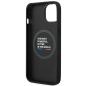 Preview: BMW Tricolor Leder Hardcase MagSafe Schutzhülle für iPhone 14 6,1“ schwarz