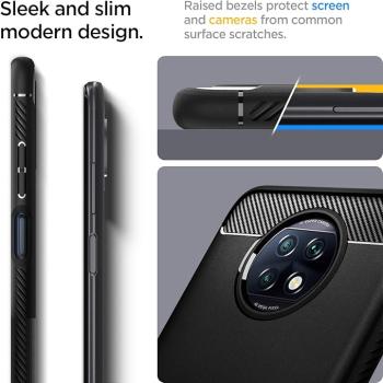 Spigen Rugged Armor Back Case Schutzhülle für Xiaomi Redmi Note 9T schwarz