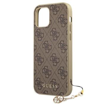 Guess Luxus Schutzhülle Back Case iPhone 12 mini 4G Charms Collection braun