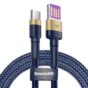 Baseus Cafule USB TypC Kabel 40W schnell laden 3A QC 3.0 1m gold blau