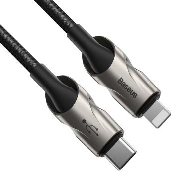 Baseus Nylon USB-C - Lightning Kabel Power Delivery 18 W 1m 480 Mbps LED-Licht