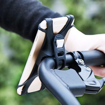 Baseus Miracle Silikon Fahrrad Handyhalterung für 4-5,5" Telefon schwarz
