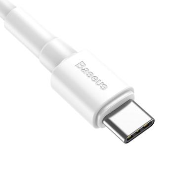 Baseus USB Type C Ladeabel Datenkabel 3A 1m weiss (CATSW-02)