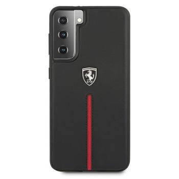 Ferrari Hardcase Schutzhülle Off Track Leder Nylonstreifen für S21+ Plus schwarz