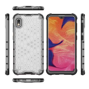 Honeycomb Schutzhülle mit TPU Rahmen für Samsung Galaxy A10 transparent, grün