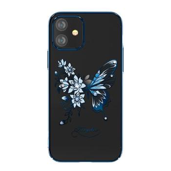 Kingxbar Butterfly Schutzhülle mit Swarovski-Kristallen iPhone 12 mini Blau