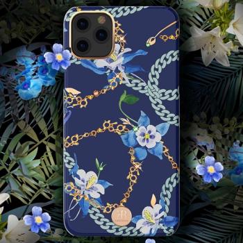 Kingxbar Luxury Series Schutzhülle mit Swarovski-Kristallen iPhone 11 Pro blau