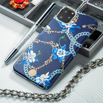 Kingxbar Luxury Series Schutzhülle mit Swarovski-Kristallen iPhone 11 Pro blau