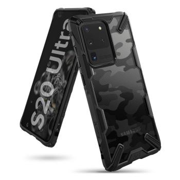 Ringke Fusion X Design Panzer Handyhülle Samsung Galaxy S20 Ultra schwarz Camo