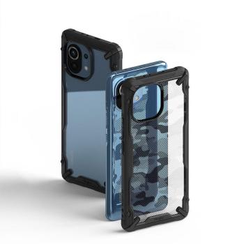 Ringke Fusion X Robuste Schutzhülle mit TPU Rahmen für Xiaomi Mi 11 camo schwarz