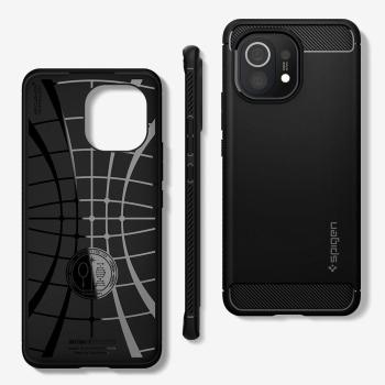 Spigen Rugged Armor Back Case Schutzhülle für Xiaomi Mi 11 schwarz matt