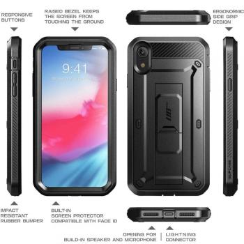 Supcase Unicorn Beetle Pro Back Case Hülle für iPhone XR schwarz