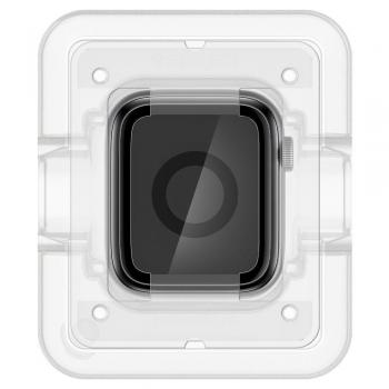 2x Spigen Proflex "Ez Fit" Apple Watch 4/5/6/7/8/SE (41mm) Hybridglas + Montagerahmen