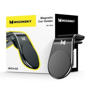 Wozinsky Auto Halterung Magnet Handyhalter für Auto Lüftung schwarz (WCH-02)
