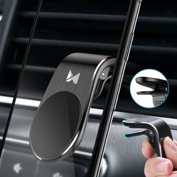 Wozinsky Auto Halterung Magnet Handyhalter für Auto Lüftung schwarz (WCH-02)