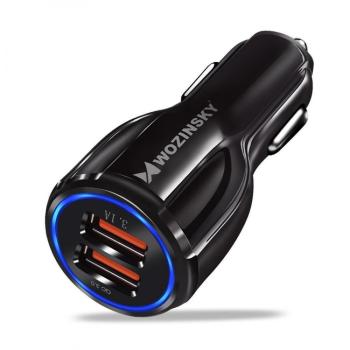 Universal Auto Autoadapter 2x USB Quick Charge 3.0 QC3.0 3.1/6A schwarz 12-24V