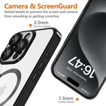 Tech-Protect iPhone 16 Pro Max MagFlex MagSafe Schutzhülle Case Schwarz