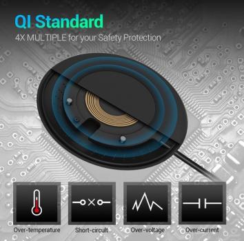 QI Wireless Fast Charger 5W Schnell Ladepad