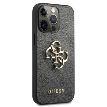 Guess 4G elegante Luxus Schutzhülle für iPhone 13 Pro Metall Logo schwarz