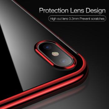 iPhone X/XS TPU Schutzhülle Transparent, Back Case, Farbig