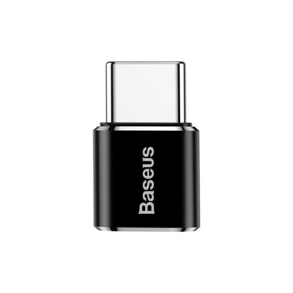 Baseus OTG Micro USB auf USB-C Adapter Schwarz