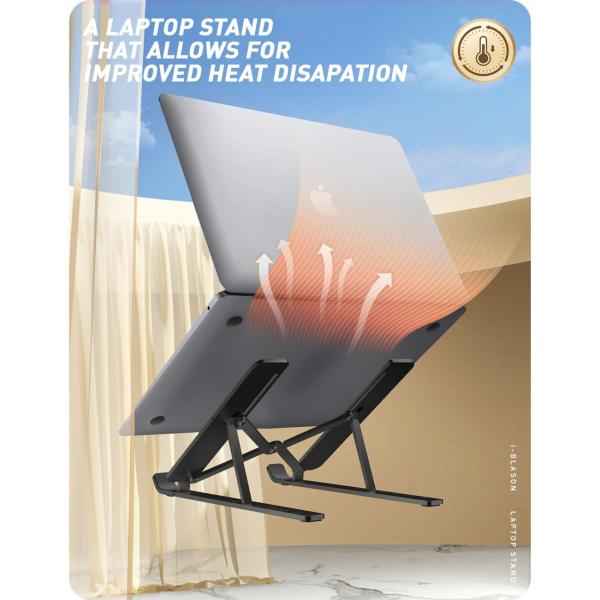 i-BLASON Cosmo Laptopständer bis 17.3" Zoll Marmoroptik Schwarz