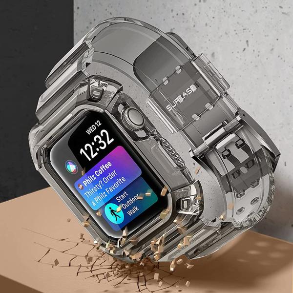 Supcase UB Pro Case Hülle für Apple Watch 4/5/6/7/SE (44MM) transparent