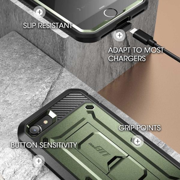SUPCASE UB PRO Luxus Panzer Schutzhülle für iPhone 7/8/SE 2020 Guldan grün
