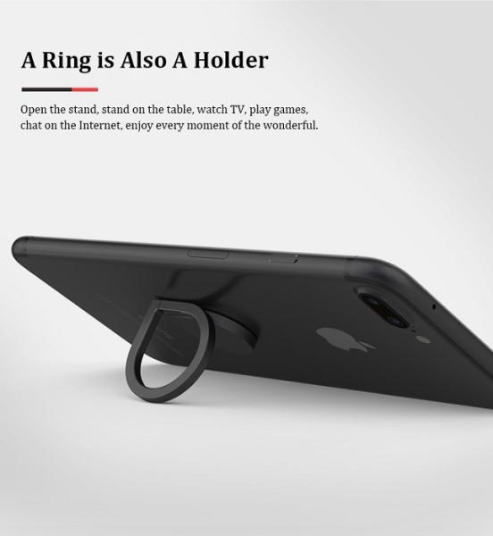 Metall Fingerring, Water Drops Halter, 360°, für Smartphones, iPhones, Tablets