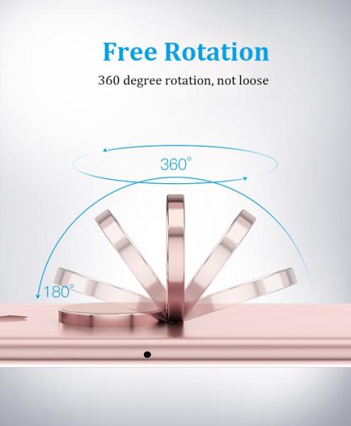 Metall Fingerring, Water Drops Halter, 360°, für Smartphones, iPhones, Tablets