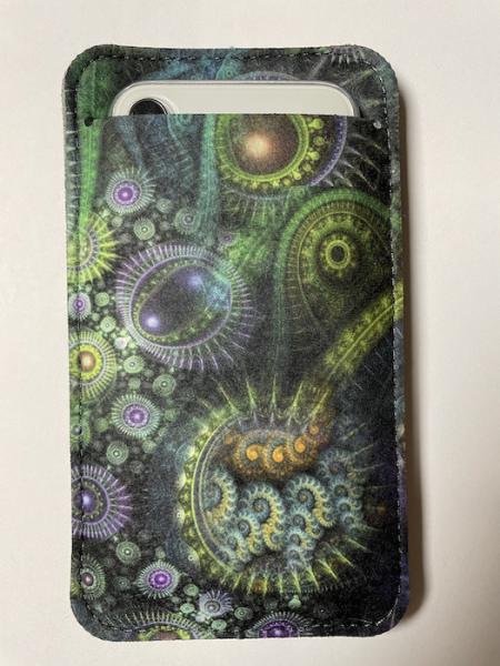 CABANA SLIM UP Filzbeutel Filz Handytasche Green World für Smartphone iPhone