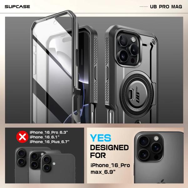 SUPCASE UB Pro MAG Rugged Luxus Panzer Schutzhülle iPhone 16 Pro Max 6,9" Farben